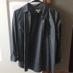 Old Navy button down polka dotted top